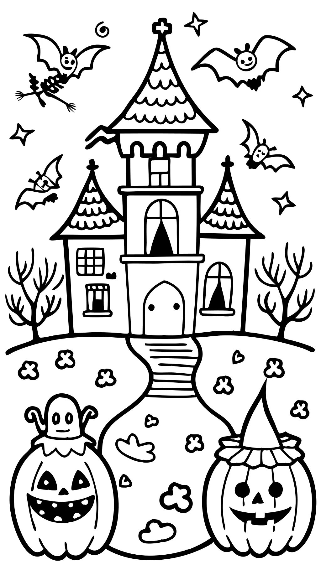 difficult halloween coloring pages